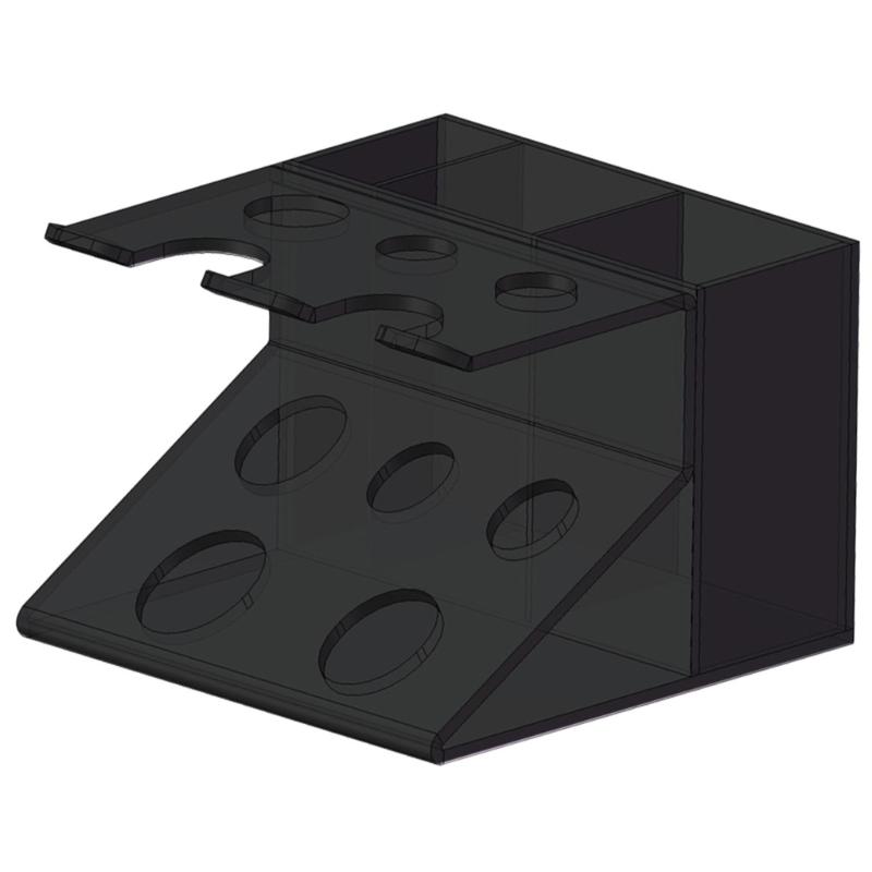 

Shaver Holder Makeup Storage Organizers Acrylic Brush Holder Makeup Storage Box Makeup Brush Holder Bathroom Organizers чорний