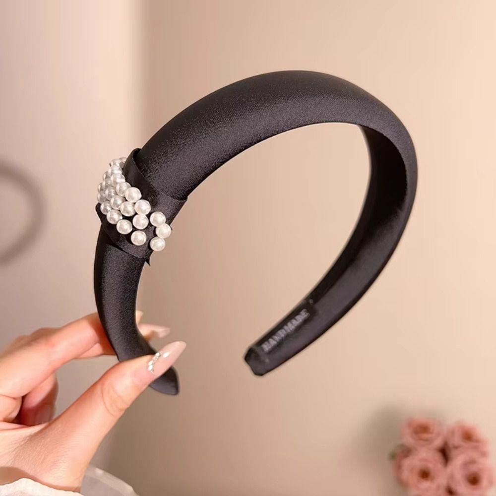 Sweet Hair Ornament Pearls Headband Fashion Hair Band  For Women Girls