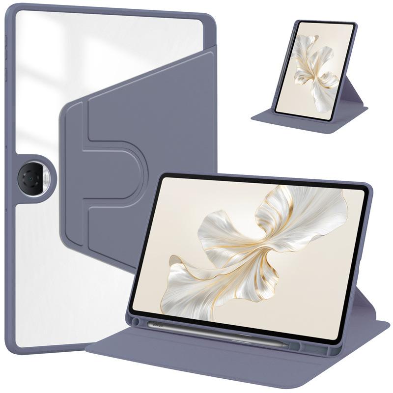Protective Case for Honor Pad 9 / Pad 8 12.1- Inch 360 Degree Rotating Protective Stand Smart Transparent Back