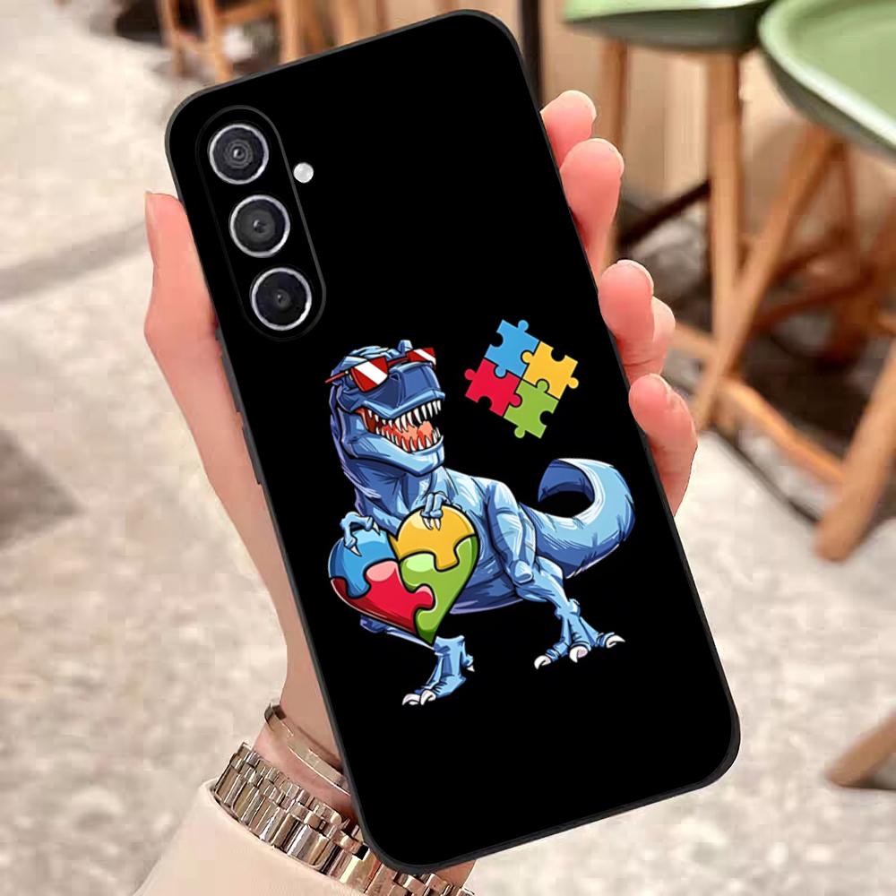 Autism Support Puzzle Phone Case For Samsung S26 S25 Edge S24 S23 S22 S21 S20 Ultra Plus Fe Galaxy Silicon Cover