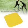 10PCS Soccer Spot Marker PP 23cm Square Flat Soccer Floor Dots for Outdoor Speed Training Yellow