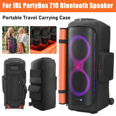 Estuche de Transporte para Altavoz Para Altavoces Bluetooth JBL Party Box 710 Funda Protectora Acolchada Bolsa de Almacenamiento Impermeable de Nylon de Doble Cara
