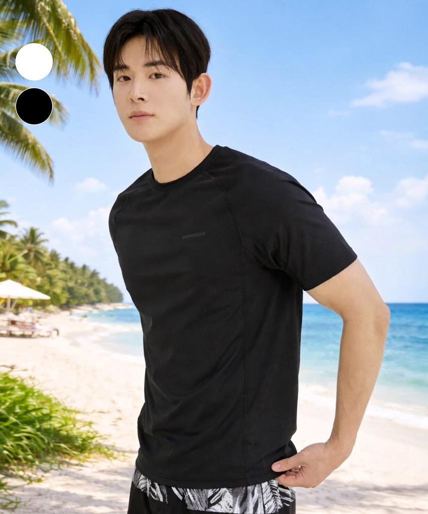 Helingbon Men'S Quick-Dry Short-Sleeve T-Shirt Rash Guard (2 Colors) / Rj405M