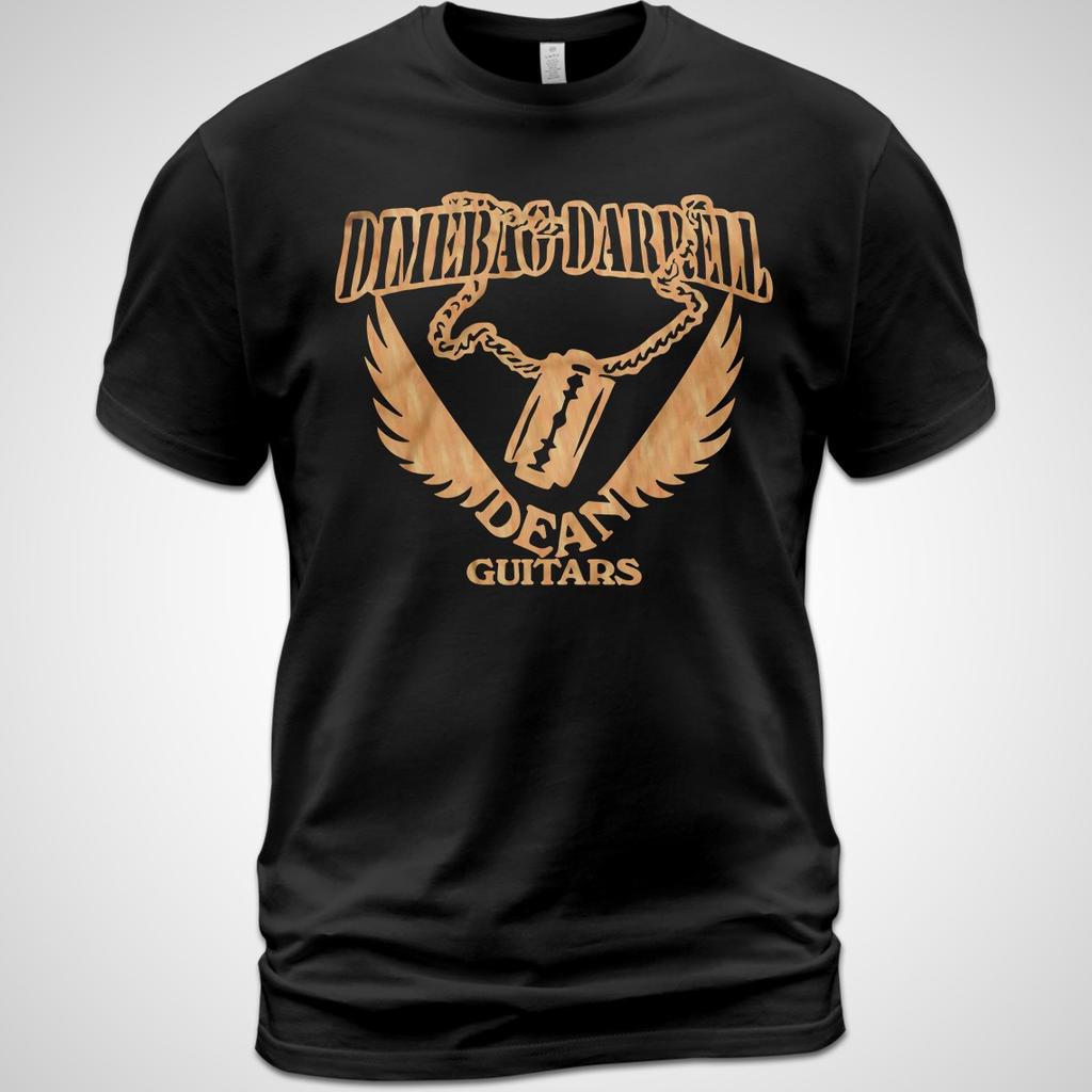 Cotton Unisex T-shirt Dean Guitars Dimebag Darrell Music Tee Damageplan