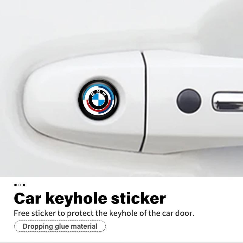 wzcr7 For BMW 14mm Car Key Emblem Auto Control Keychain Sticker Decoration Accessories X3 X5 M5 M3 E46 E90 E60 F10 E39 F30 E36 G30 E87