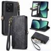 Zipper Cards Solt Wallet Leather Case For XiaoMi RedMi Note 13 Pro Plus 12 11S 10 10S 12T 13T Ultra Strap Bag Pocket Purse Cover