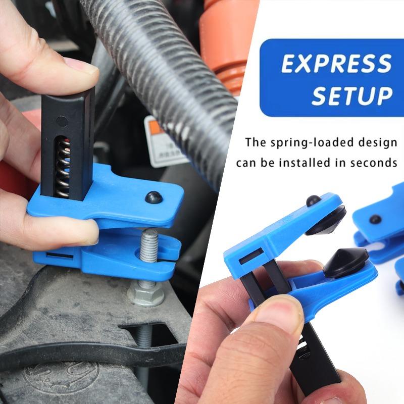 4PCS/Set Automotive Brake Nozzle Clamp Plastic Hose Pipe Clip Hose Finisher Clamp Car Brake Oil Pipe Plug Auto Accessories