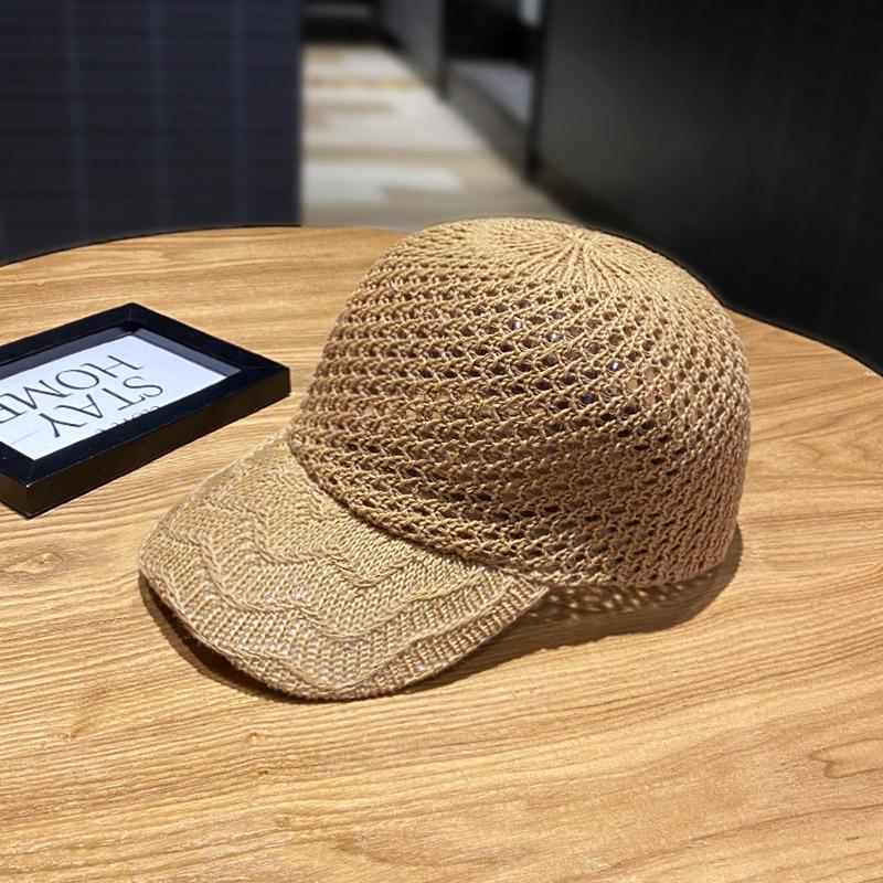 

Hollow Thin Baseball Cap Spring And Summer Hats For Women Outdoor Travel Sun Protection Hat Casual Cap 2025 New Sunhat Wide Brim 56-58cm чорний