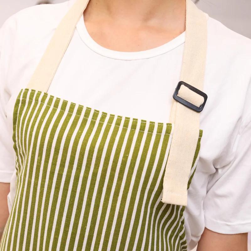 Neue Heiße Mode Dame Frauen Männer Verstellbare Baumwolle Leinen Hochwertige Küchenschürze zum Kochen Backen Restaurant Vorbinder
