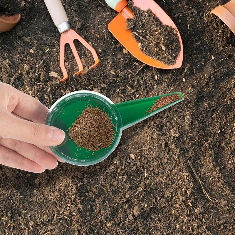 Handheld Seed Planter Tool Suitable for Small Seeds. Portable Mini Garden Manual Planter with Adjustable Sowing Distributor
