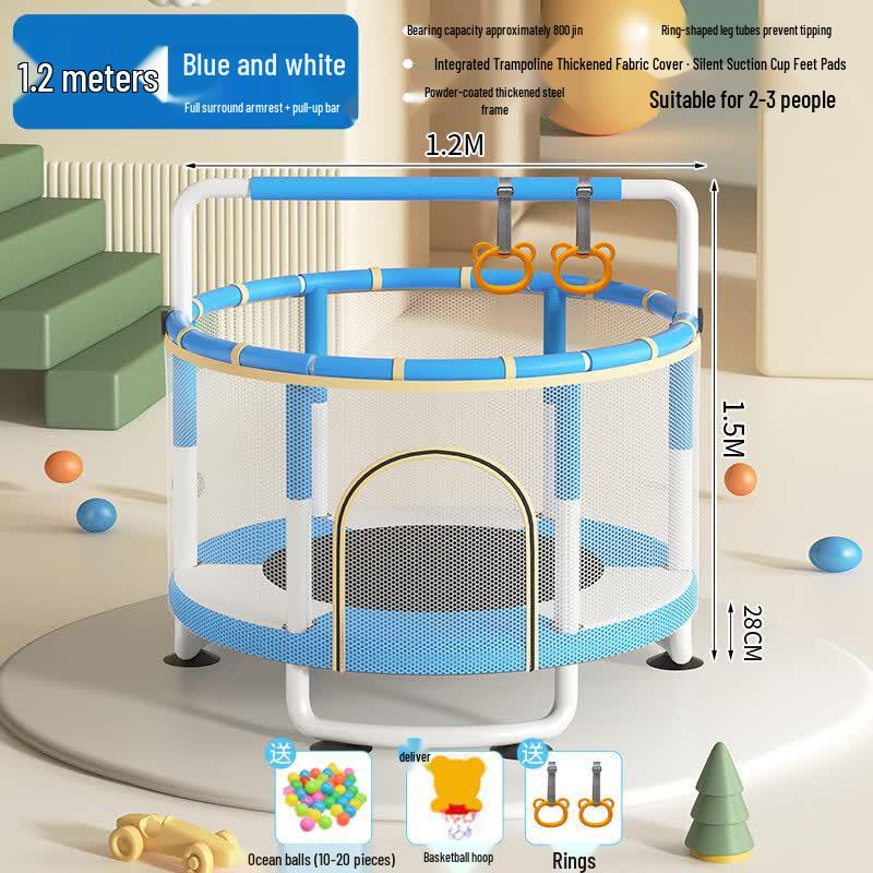 

TLXT 40-inch Kids Indoor Trampoline with Play Accessories