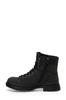 Men's Fashion Flat Heeled Booties Black Biker Boots Shoes