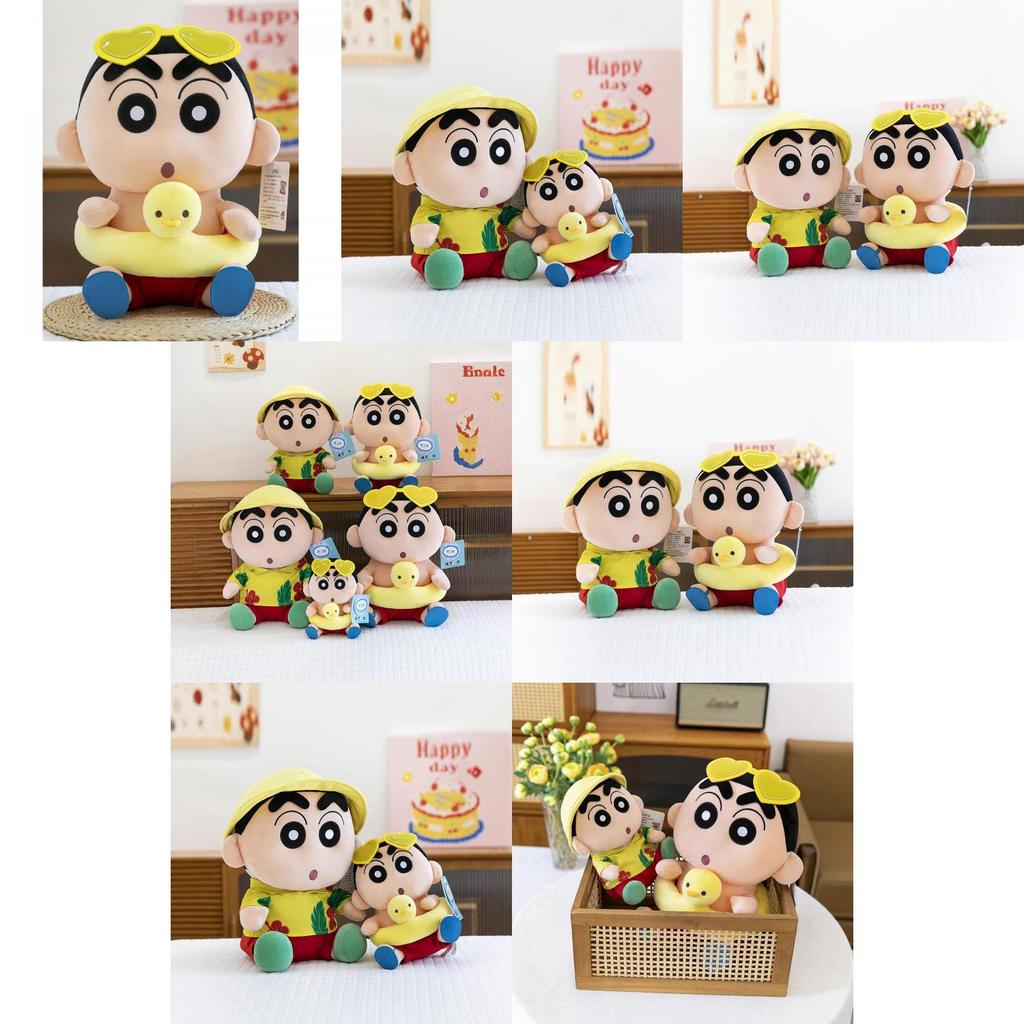 Crayon Shinchan Plush Toy Summer Swim Ring Collectible For Kids And Fans
