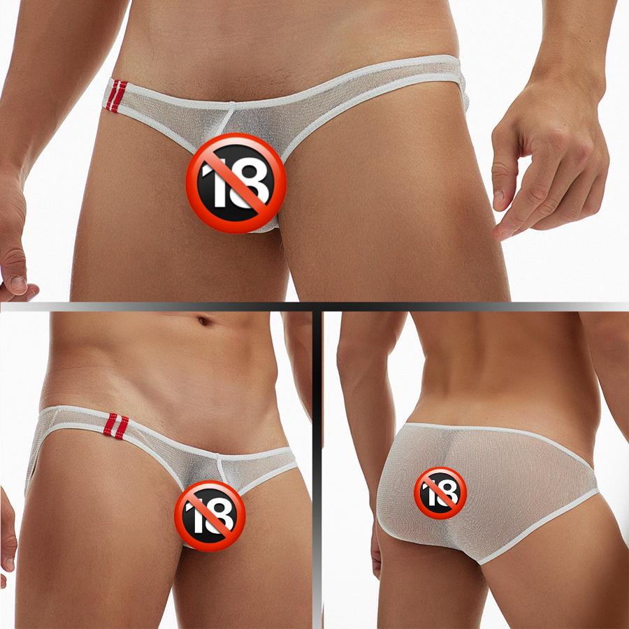 Sexy pánské tanga, tangá, jockstrap, spodní prádlo, síťované průhledné gay kalhotky, mini spodní prádlo, tanga s T-back, bikiny, tanga, plus velikost