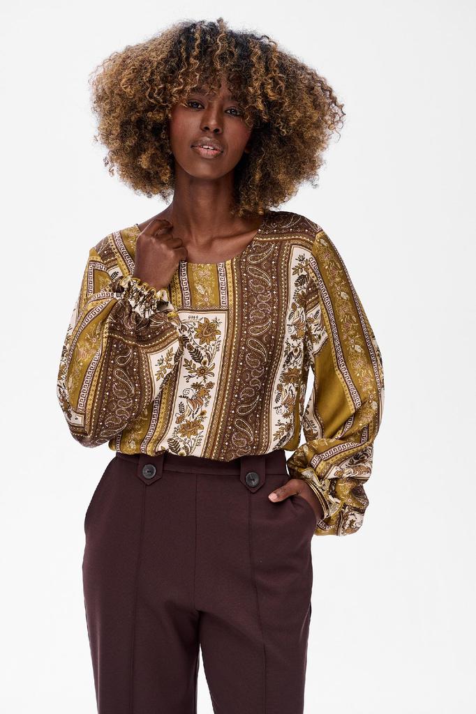 Oggi 2 Olive Women's Blouse 36