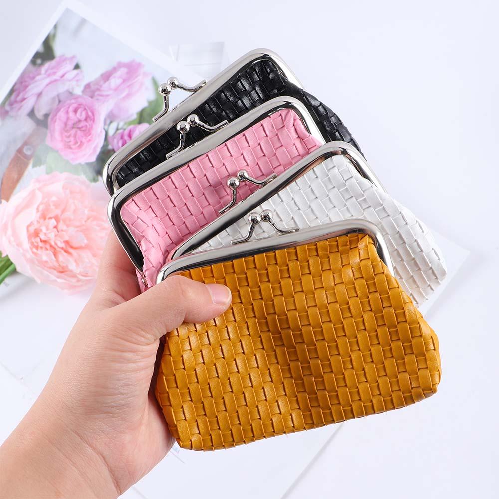 

Сумочка ручной работы, дамский клатч с пряжкой, маленький кошелек, ретро-кошелек, карман для монет, кожаный кошелек для монет