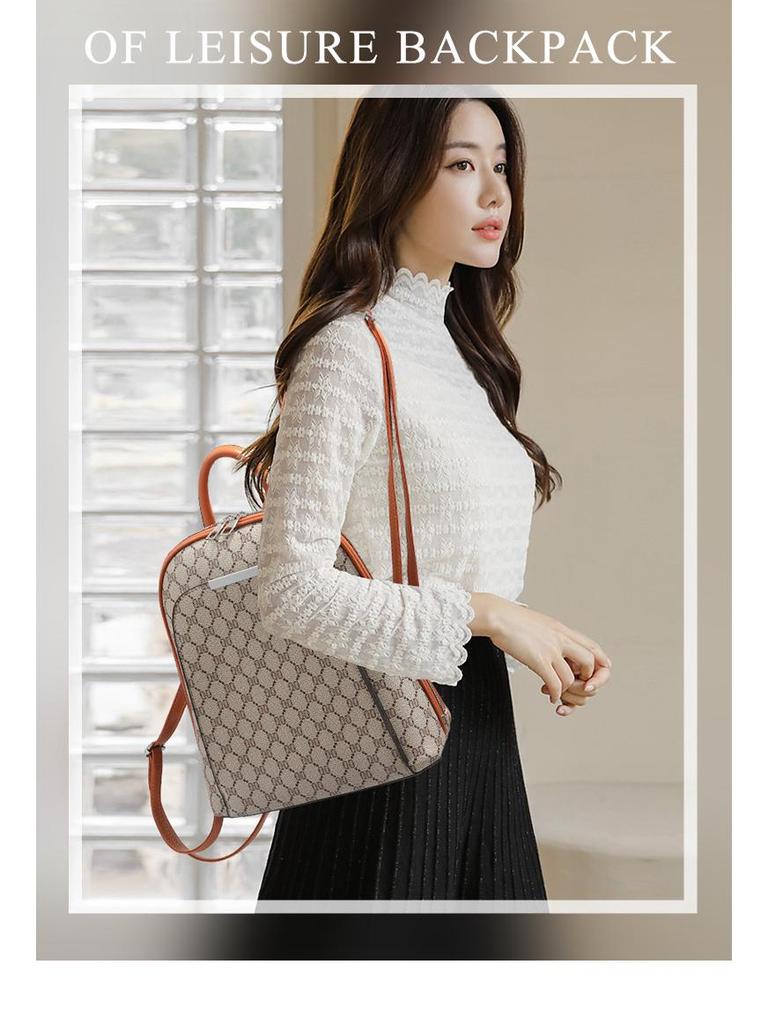 2025 Women's Large Korean Fashion Backpack - Travel, Shopping, Student Style with Unique Letter Design