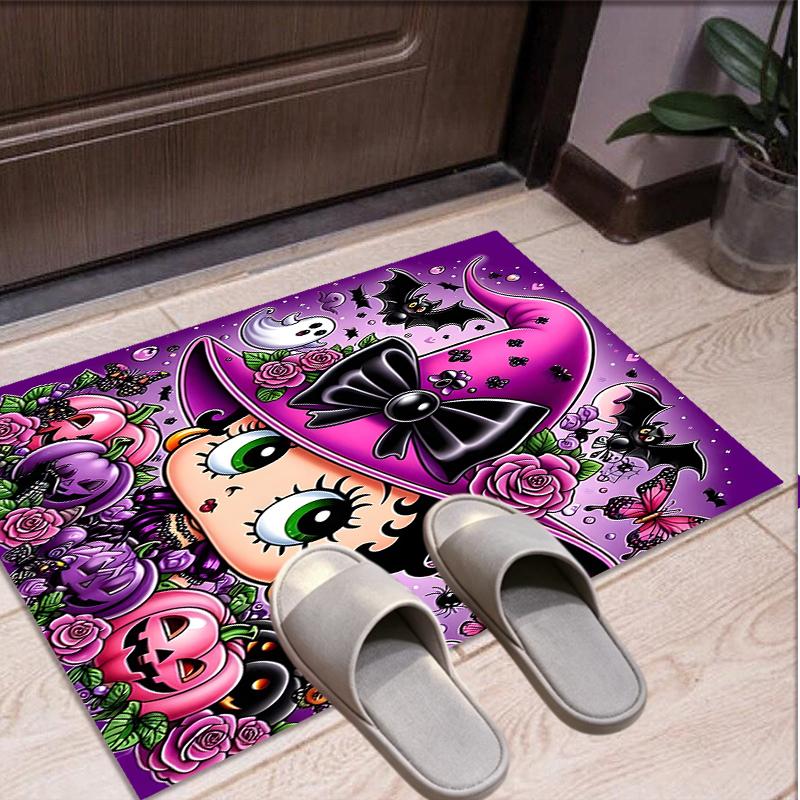 Betty Boop Pattern Rug, Indoor/Outdoor Mat, for Picnic, Gameroom, Bedroom, Office, Living Room, Home Decor Carpet, Birthday Gift