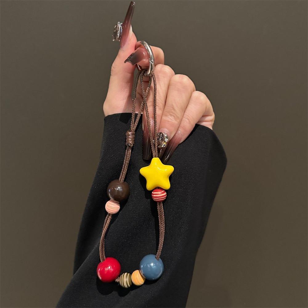 Hand-woven Phone Neck Chain Anti-lost Phone Lanyard Retro Earphone  Lanyard