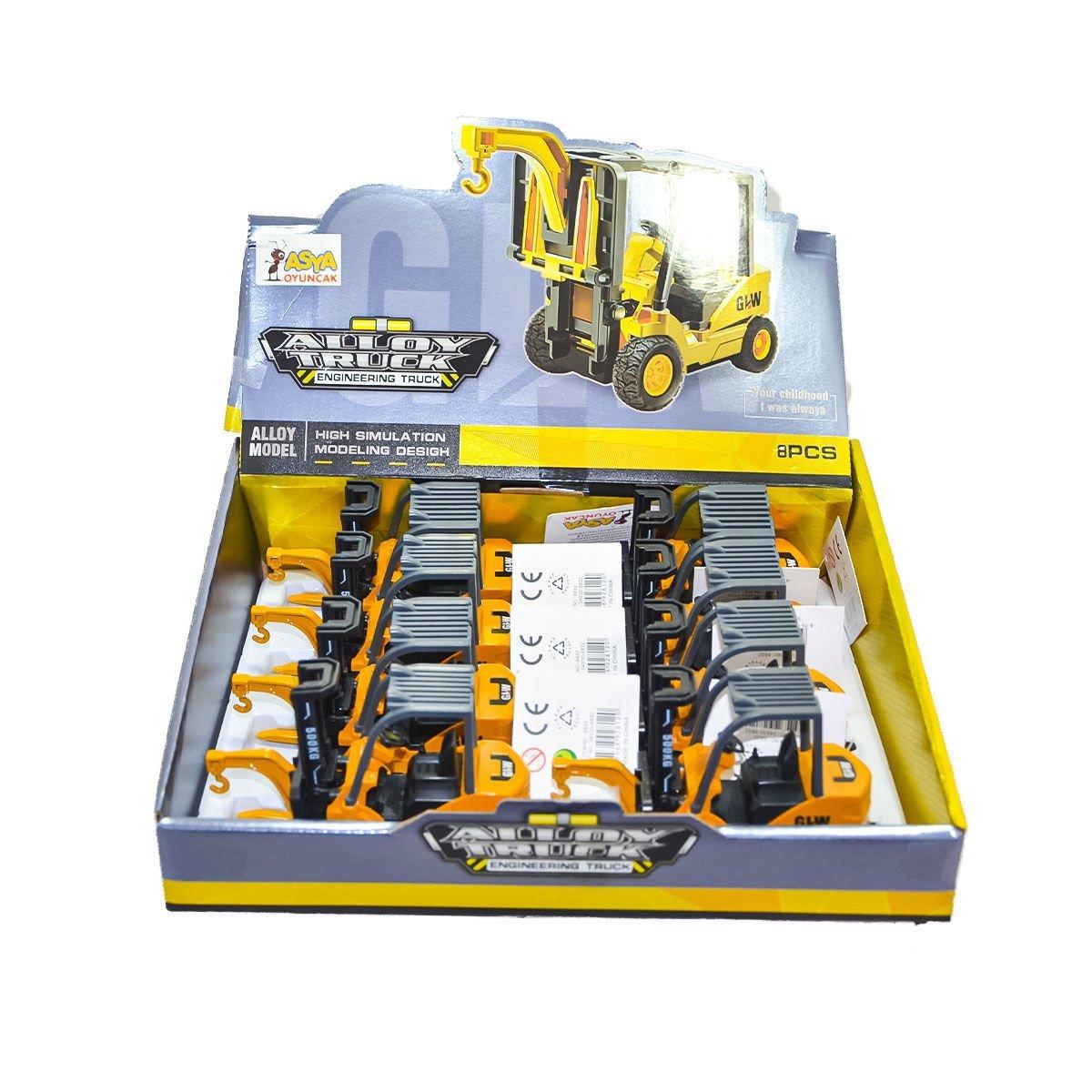 

04530-8832 8 Металлический вилочный погрузчик с дисплеем - Asya Toys