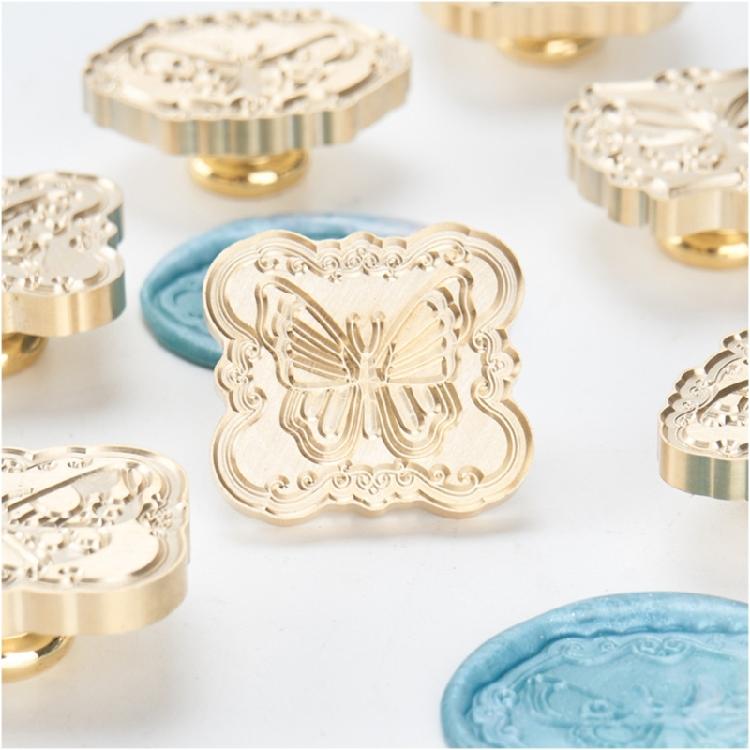 Lovely Animal Wax Seal Stamp for Album Cards Photo Scrapbooking Wedding Decorations Butterfly Series Sealing Wax Stamp