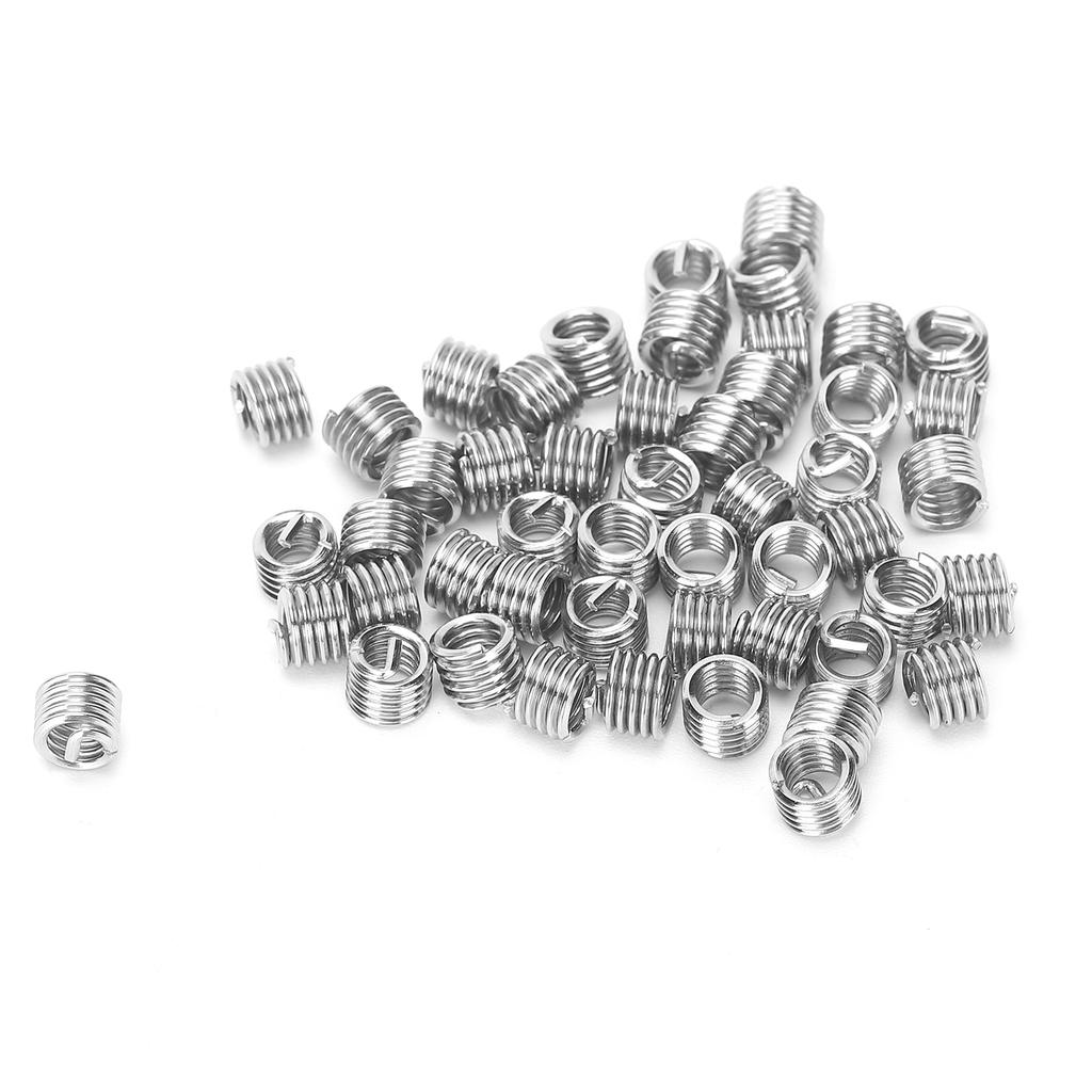 50-teiliges Drahtgewindeeinsatz-Schraubenbuchsen-Gewindereparatur-Schutzwerkzeug, US-Einheiten 10?24x1,5D