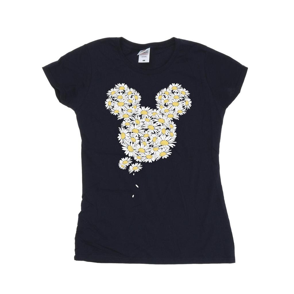 Mickey mouse Dámské/Dámské bavlněné tričko s hlavou heřmánku