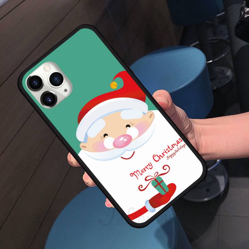 

Милый чехол для телефона с Новым годом, Рождественским подарком для iPhone 11 12 pro XS MAX 8 7 6 6S Plus X 5S SE 2020 XR iPhoneXR