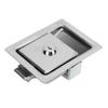 Toolbox Latch Stainless Steel Flush Mount Tool Box Latch Paddle Lock with 2 Keys for RVs Trucks