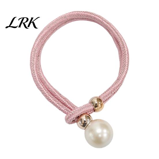 Faux Pearl Curtain Tieback 1Pc Tieback, Woven Rope Adjustable Holder, Stylish Windproof Ties Bead End Draperies Holder for Living Room Bedroom