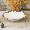 Ceramic Gold Edged Dining Plate Fish Plate Steak Plates Pasta Dish Fruit Dish Salad Bowl Soup Bowl Dessert Plates Coffee Cup Mug