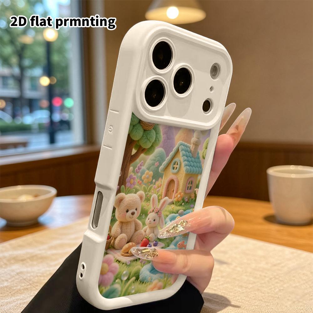 Phone Case: 2D flat, fits iPhone 18, 17, 16, 15, 14, 13, 12Pro protective case, perfect for spring picnics, Christmas and Halloween holiday gifts