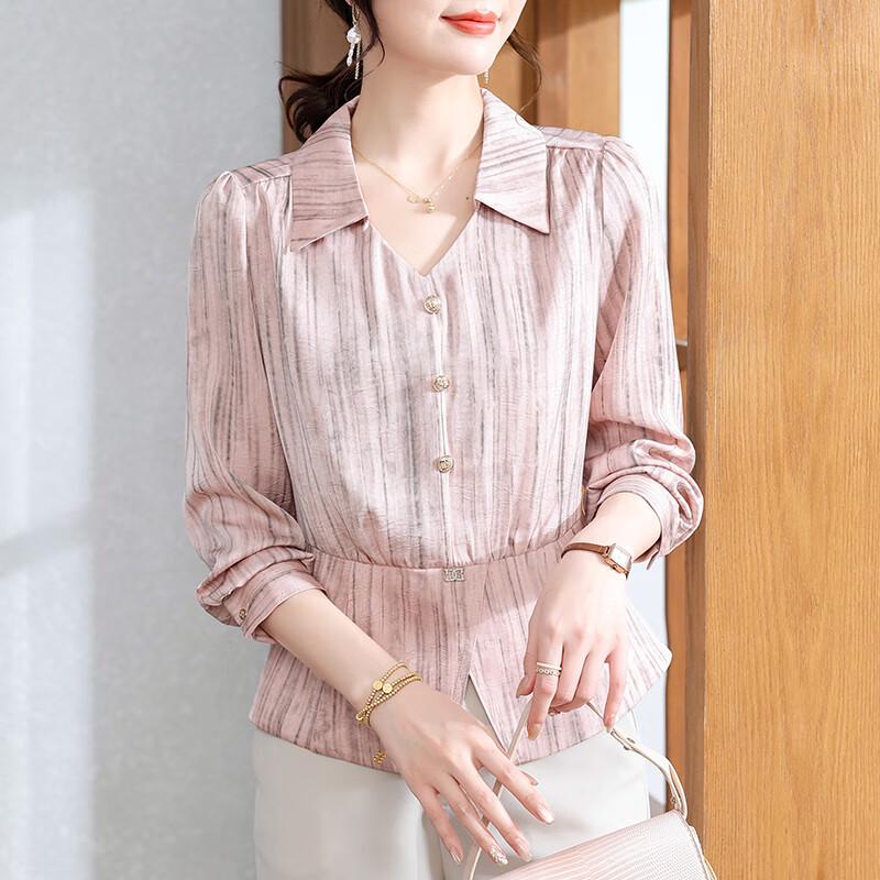 XUEXI Women s Chiffon Long Sleeve Blouse 4XL