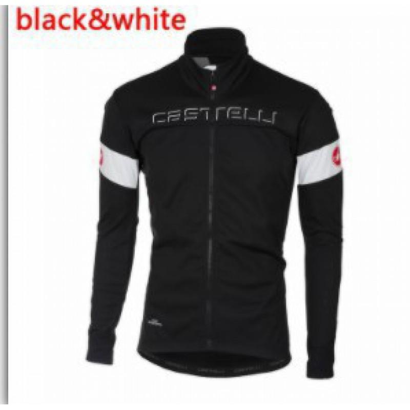 Fleece Thermal Cycling Jersey Winter Road Mountain Biking Unisex Warm Long Sleeve Bike Top