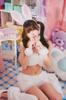 Clearstone Halloween Costume - Fluffy Sexy Bunny Girl Outfit for Women (White)