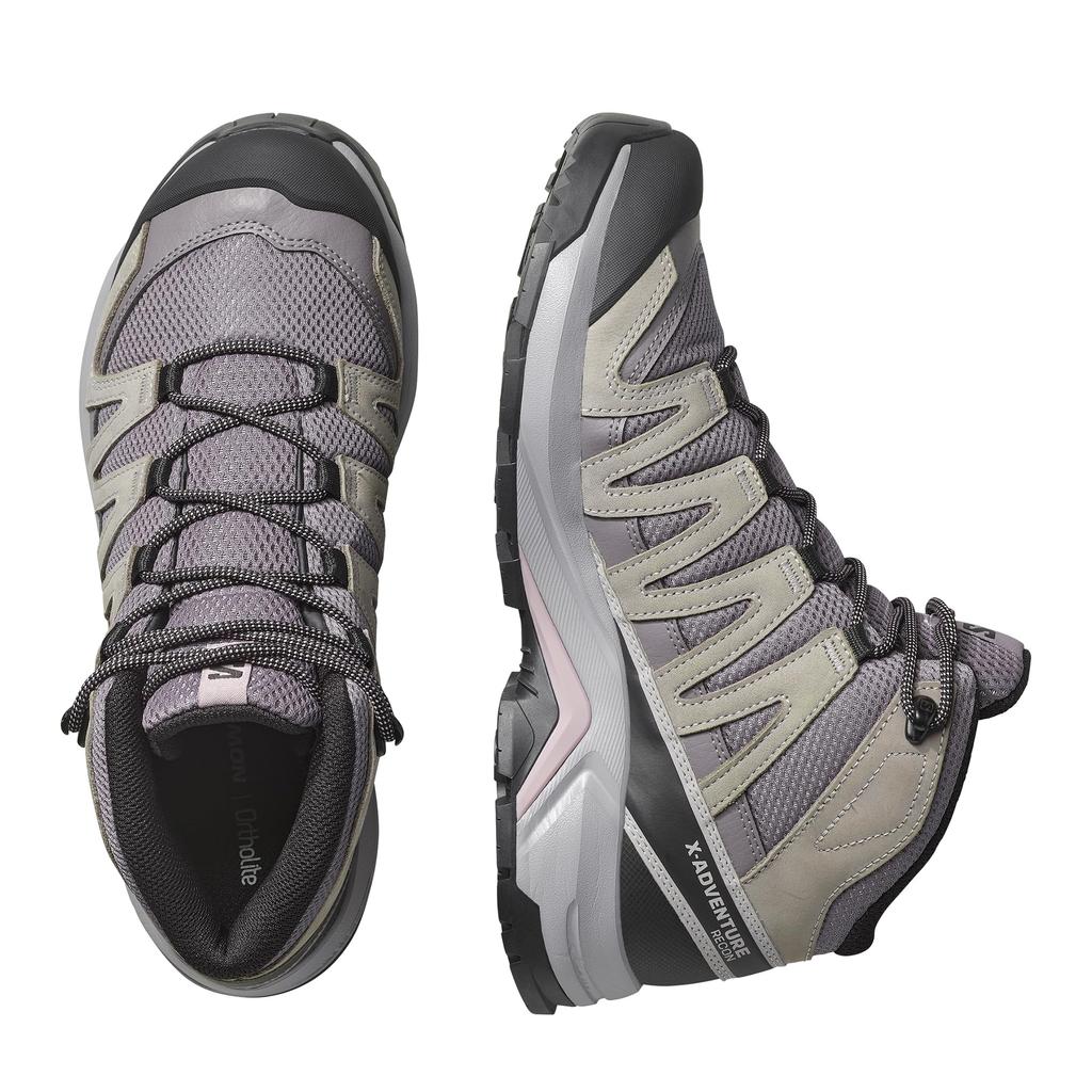 Salomon Recon Mid WP Hiking and Trekking Shoes Recon Mid Size X-Adventure Women's (X-Adventure Gore-Tex), 24, L47753400, Excalibur/Gull/Nirvana