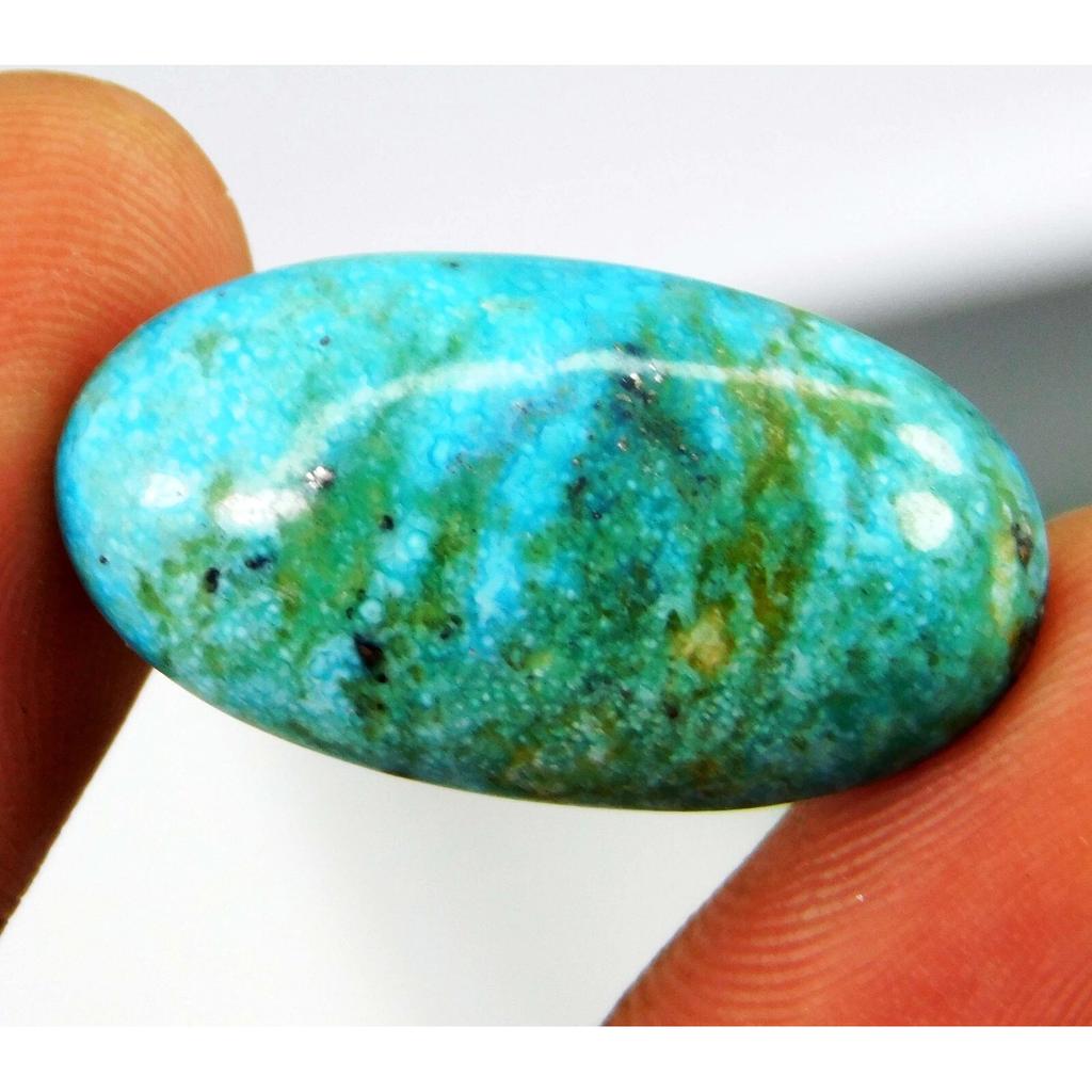 Natural Oyster Copper Turquoise 23.80 Ct Oval Cabochon Cut Loose gemstone