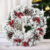 Christmas Decorations 32cm Christmas Wreath Artificial Wreath Door Hanging Window Props Background Christmas Tree Accessories