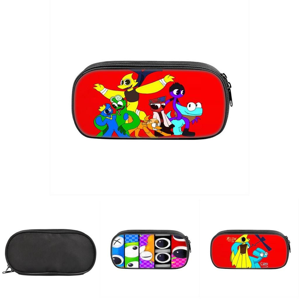 Rainbow Friends 2 Pencil Case Large Capacity Durable Nylon Material