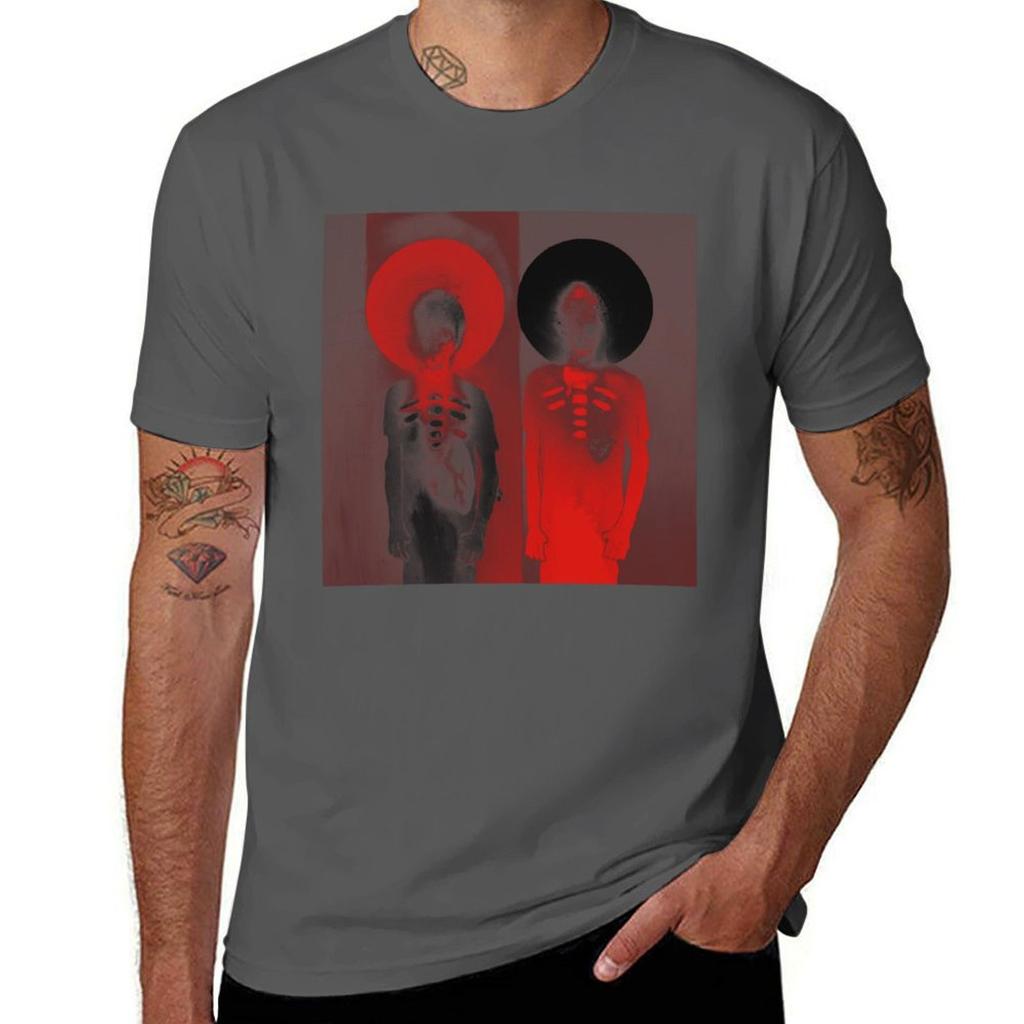 Massive Attack T-Shirt Leichtes Basic-Kurzarmhemd
