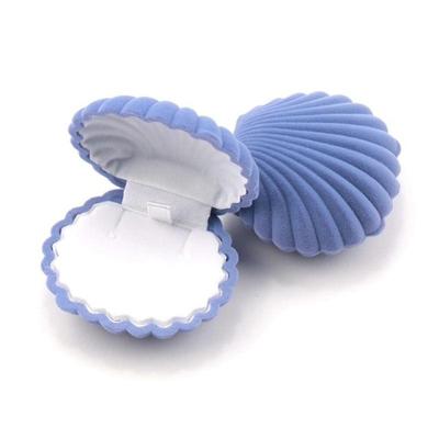 Boîte à bijoux en velours en forme de coquille, boîte à bagues de fiançailles de mariage pour boucles d'oreilles, collier, Bracelet, présentoir, support de boîte cadeau, rangement