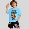 One Piece Children's Polyester Short-Sleeved Shorts Set with Cartoon Print - Boys' Sports Shirt for Summer T-Shirt Set of 2 Pieces
