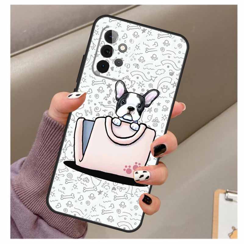 French Bulldog Case For Samsung Galaxy A56 A16 A26 A36 A06 A52 A53 A33 A13 A34 A54 A14 A15 A35 A55 A22 A32