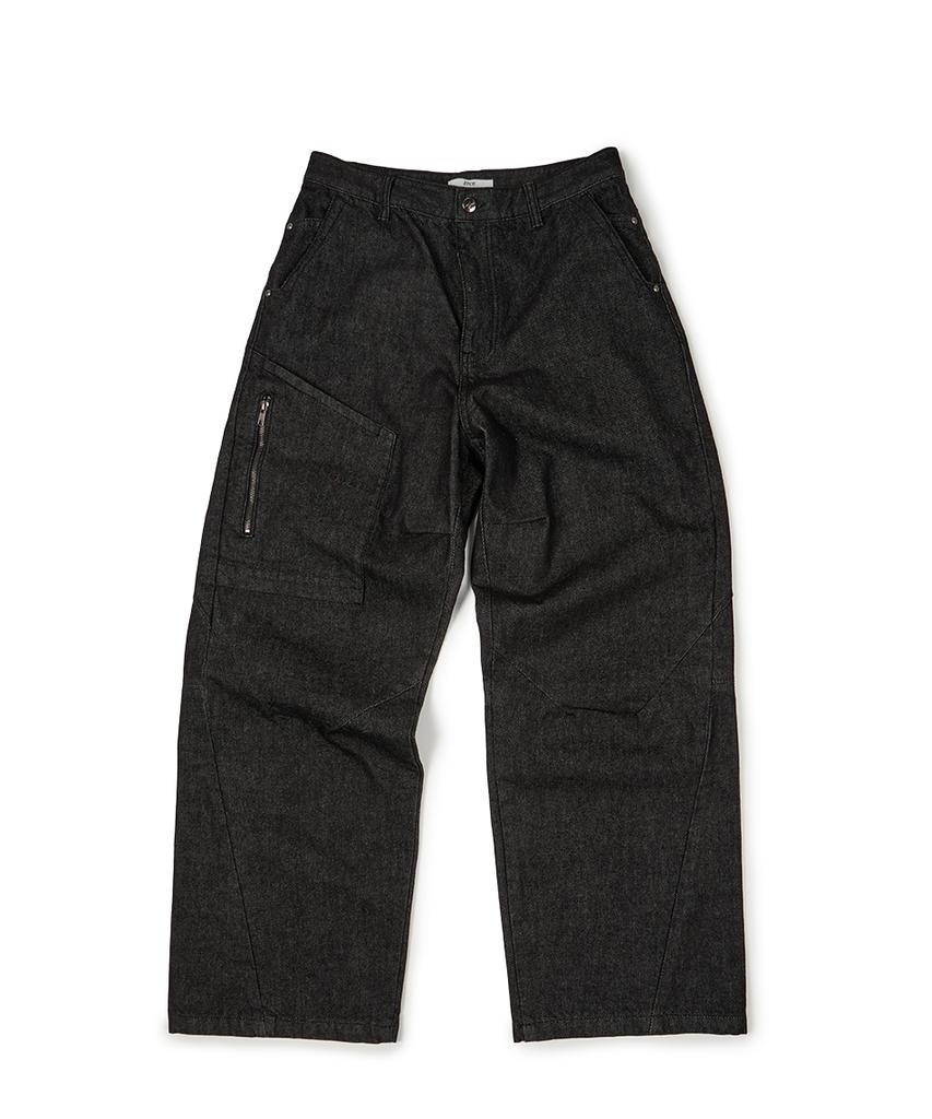 ETCE Side Pocket Curved Denim (Black)