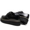 Lightweight - Thick Sole Hole Martin Shoes Women's Low Top Leather Casual Black Student Boots