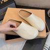 [Yushilai] Retro Mori thick-soled versatile half-slippers for women's 2025 spring new fashion outer wear one pedal