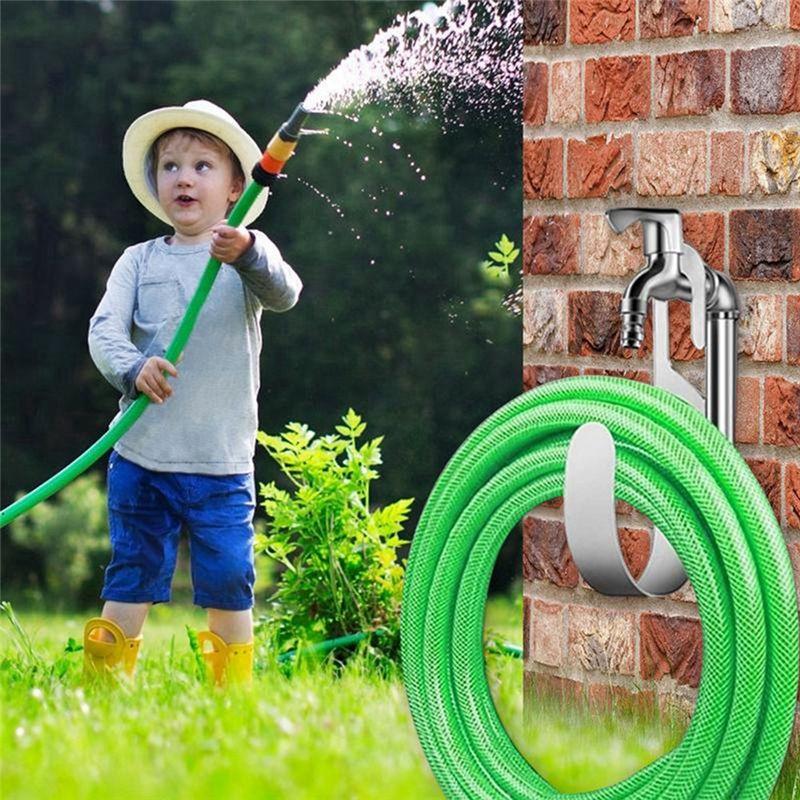 A60zstainless Steel Round Hooks For Car Wash Hose Storage - Wall-Mounted Garden Tool Holdermay