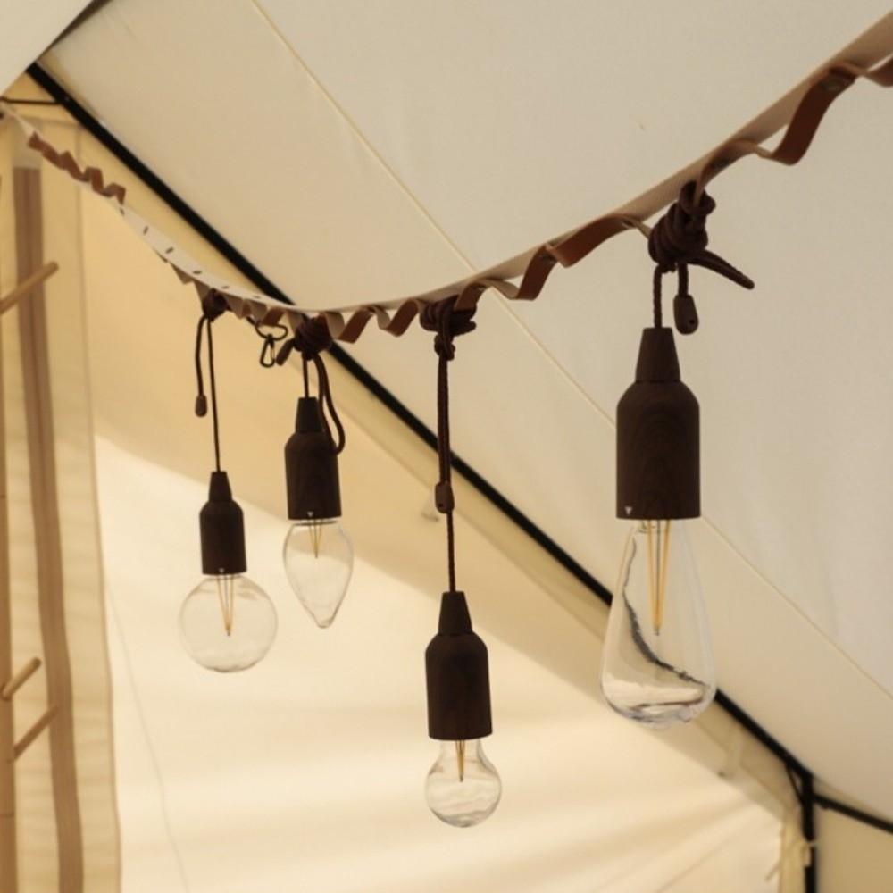 Low Power LED Hanging Bulb Extremely Bright Outdoor Chandelier Pull Cord Light Camping Supplies