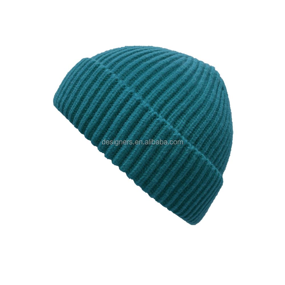 Hotsale Short Knit Watch Cap Cuffed Trawler Hats Skull Cap Designer Fisherman Beanie for Men and Women