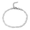 New Fashion 3in1 Crossover Snake Chain Bracelet 304 Stainless Steel Twist Bracelet For Women Men Punk Jewelry Gift